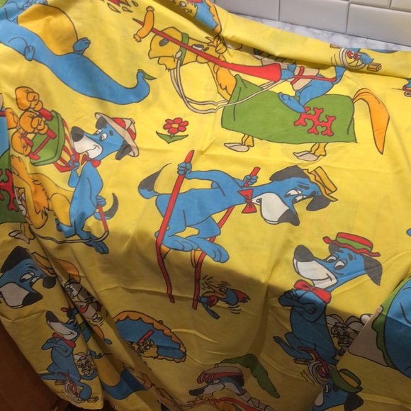 VTG RARE!! Huckleberry Hound Sheet & Pillowcase - Picture 8 of 10